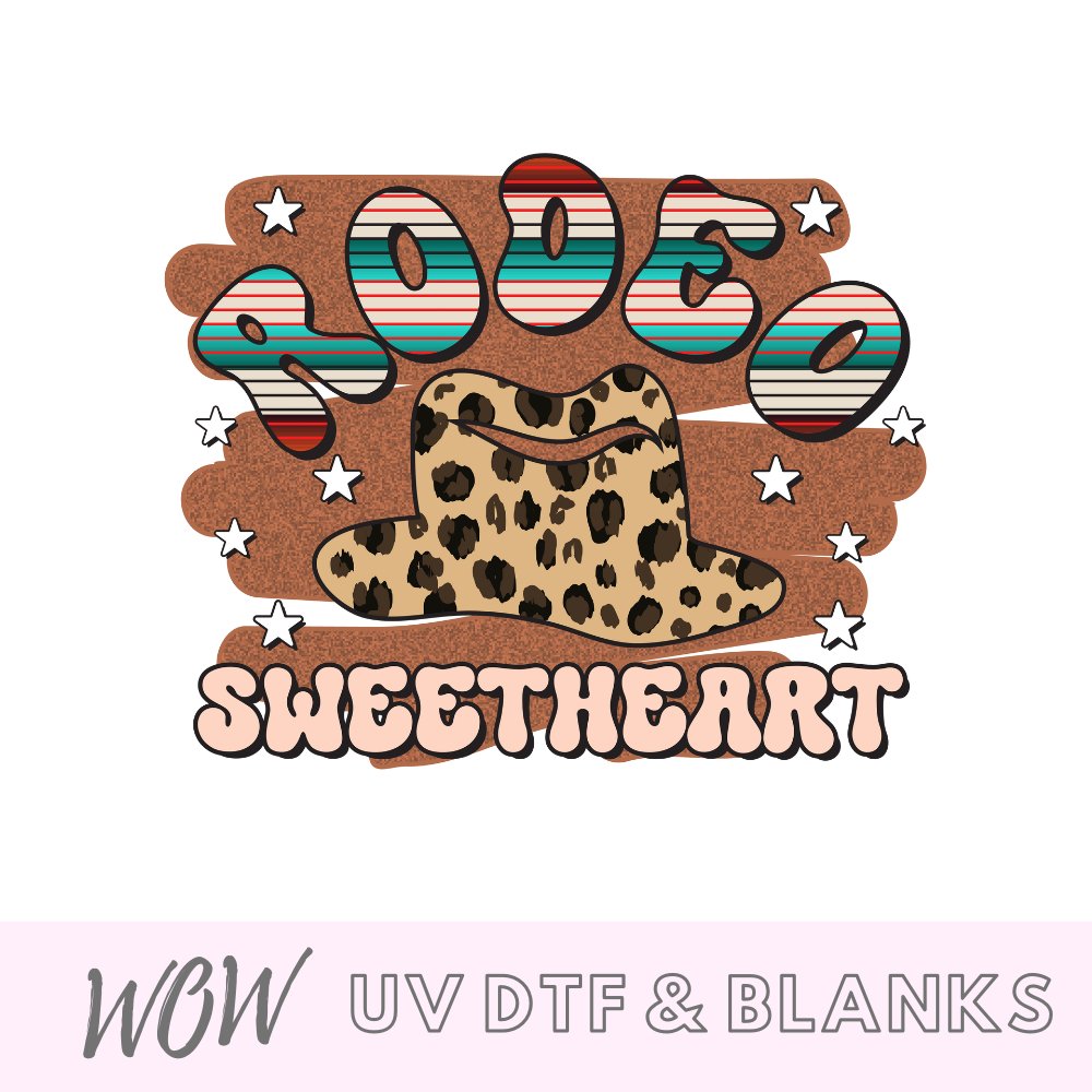 Rodeo Sweetheart UV-DTF Decal - Wow Wraps