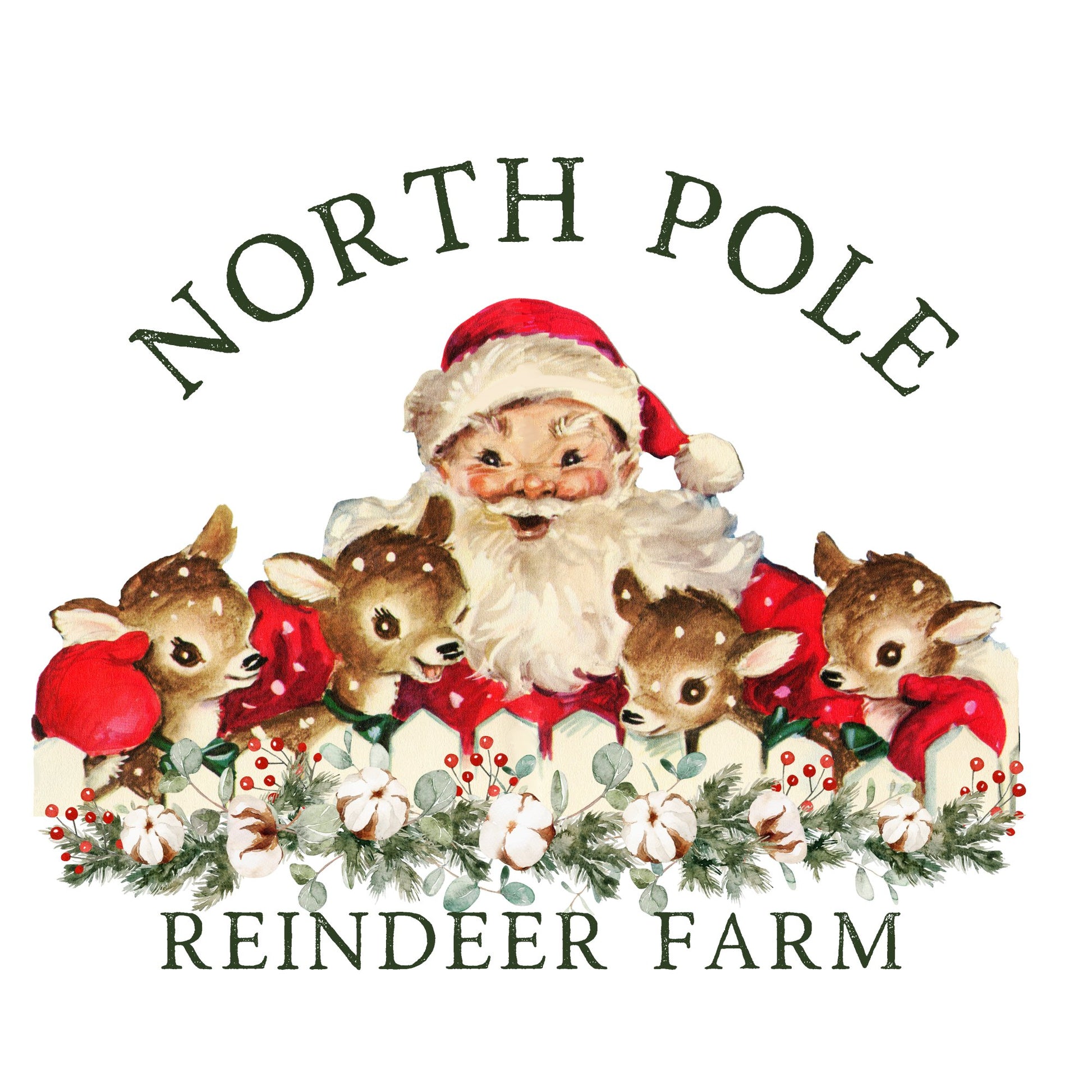 SANTA REINDEER FARM UV-DTF DECAL - Wow Wraps