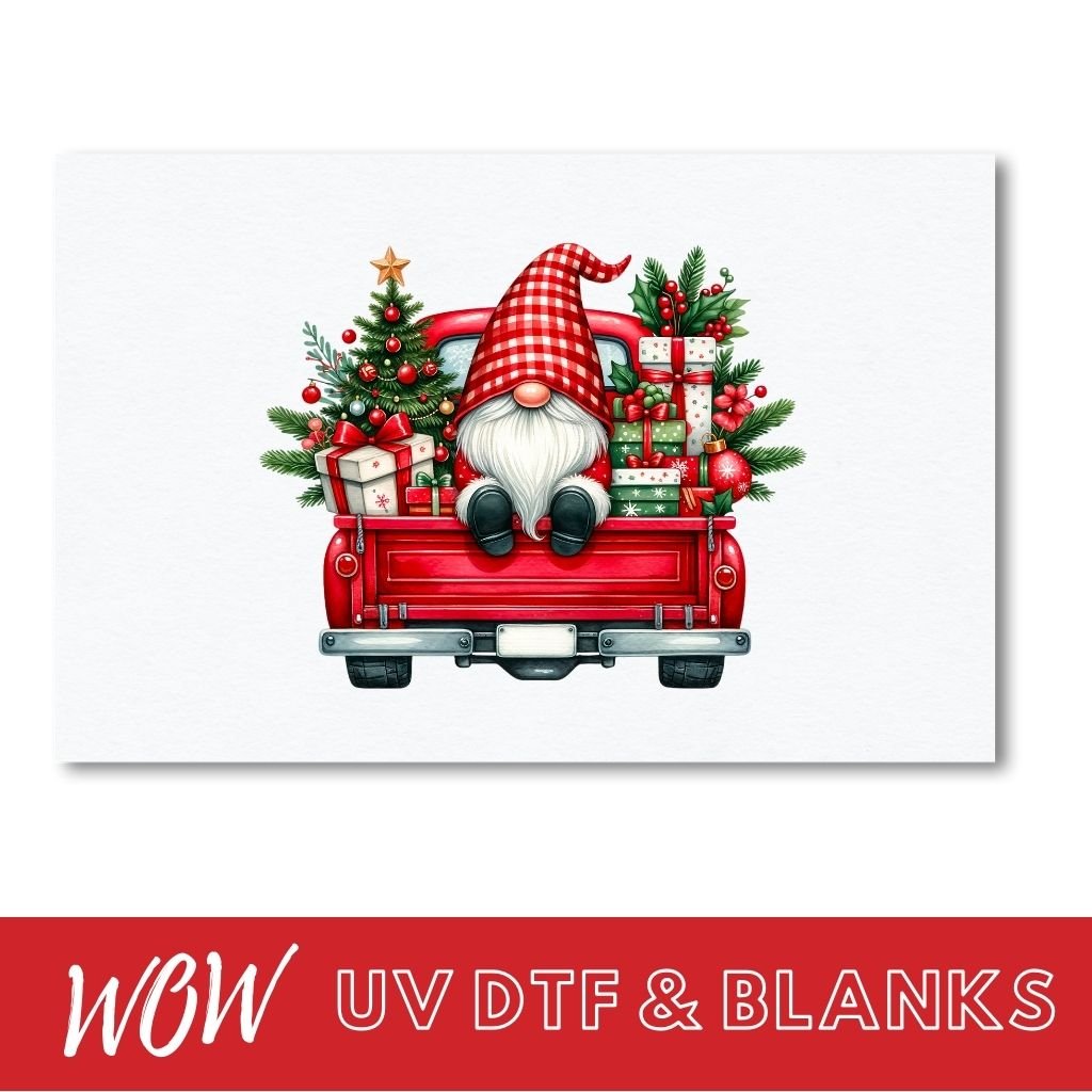 SANTA TRUCK UV - DTF DECAL - Wow Wraps