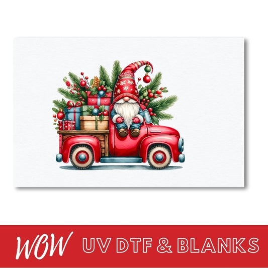 SANTA TRUCK UV - DTF DECAL - Wow Wraps