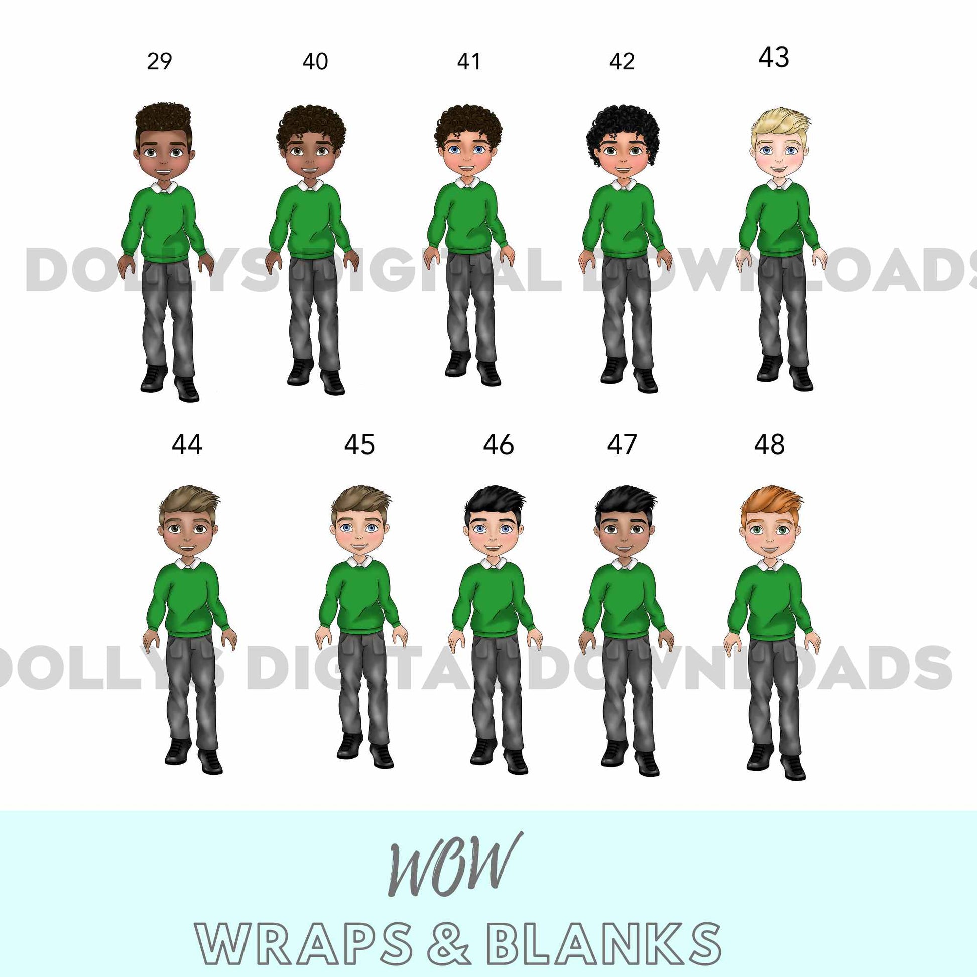 SCHOOL DOLLY BOY UV - DTF SINGLE DECAL - Wow Craft Blanks & Wraps