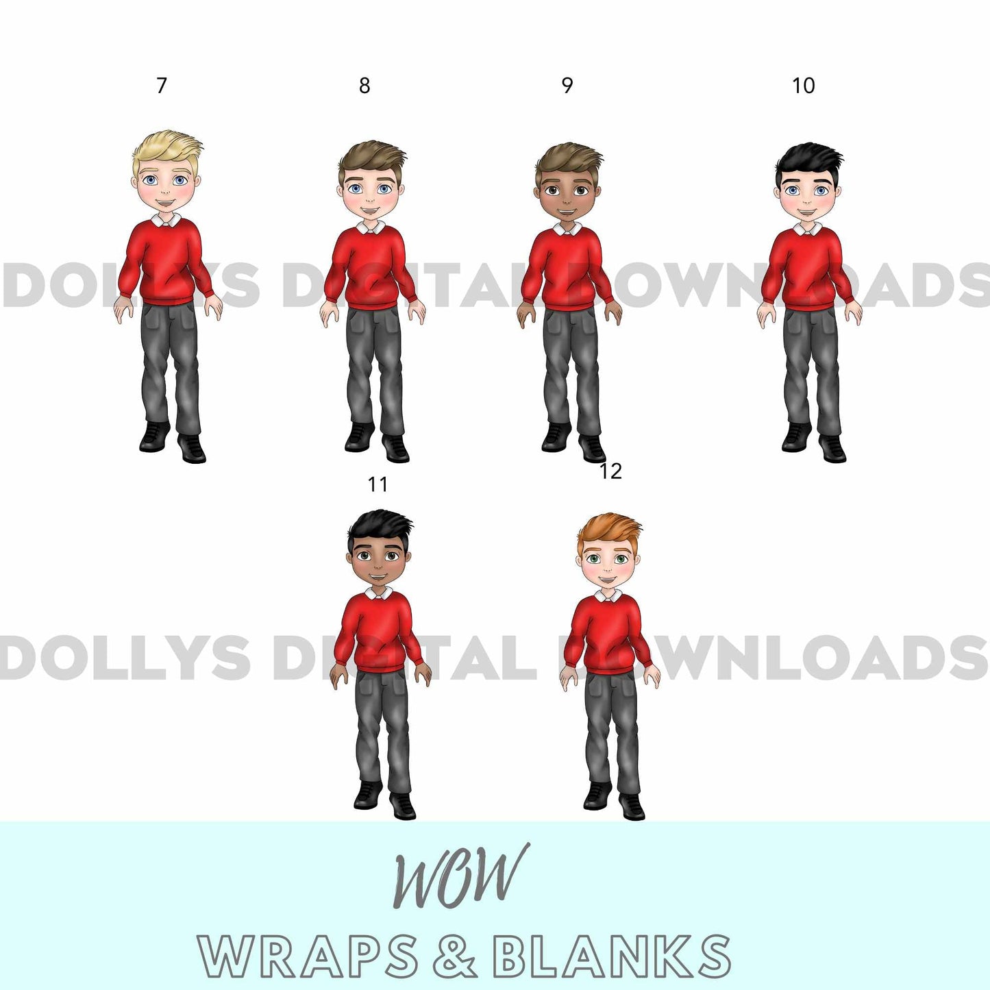 SCHOOL DOLLY BOY UV - DTF SINGLE DECAL - Wow Craft Blanks & Wraps