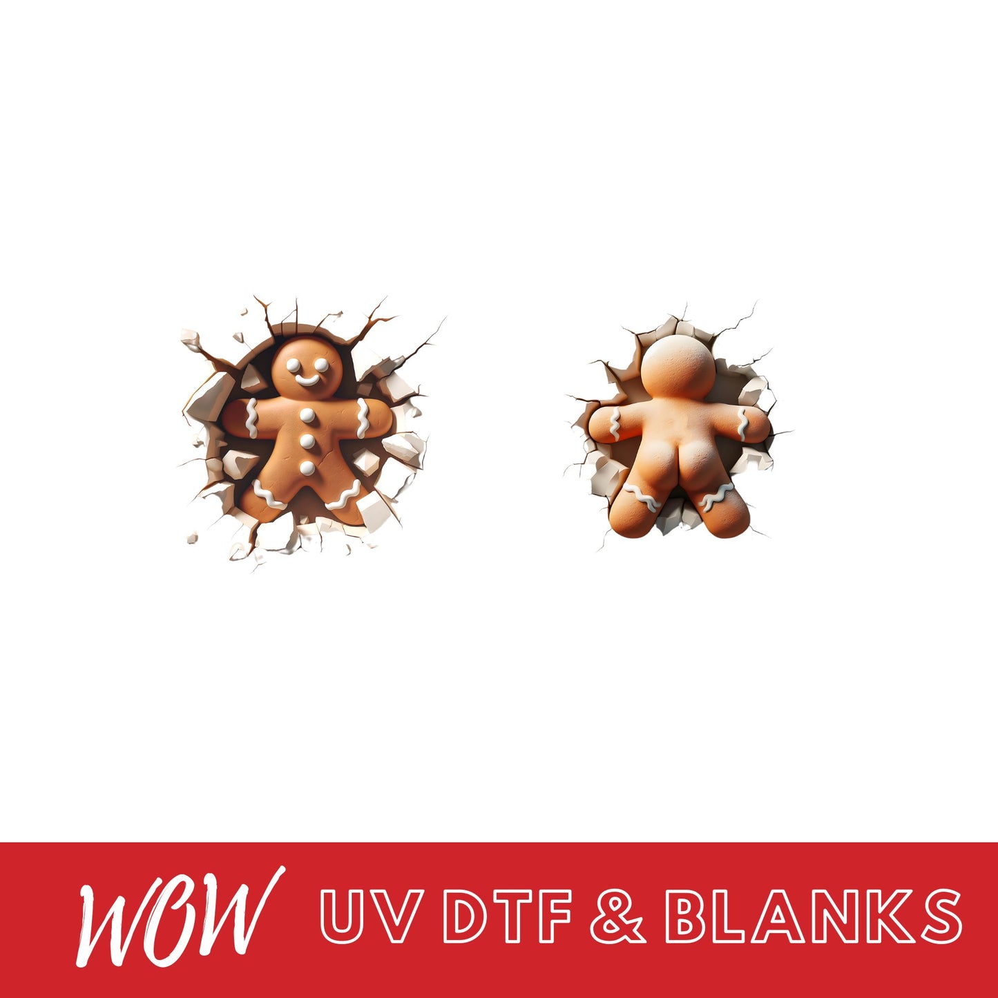 SMASHED GINGERBREAD MAN MUG DECAL - Wow Craft Blanks & Wraps