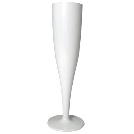 Solid White Re-usable Champagne Flutes - Wow Wraps