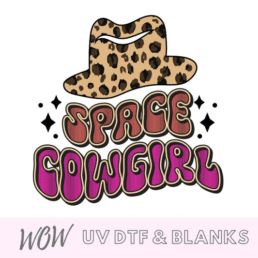 Space Cowgirl UV-DTF Decal - Wow Wraps