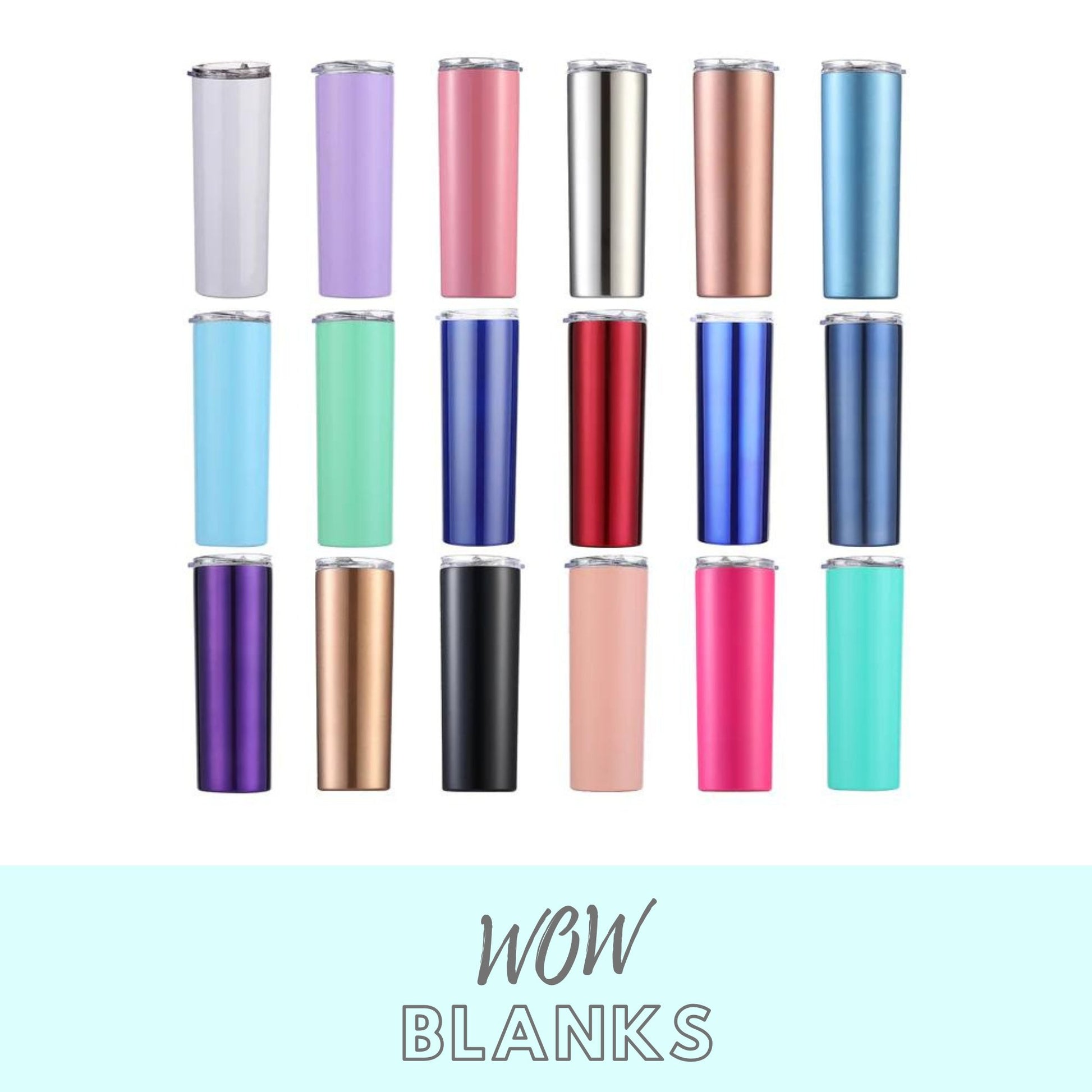 Stainless Steel Skinny Tumblers - Wow Wraps