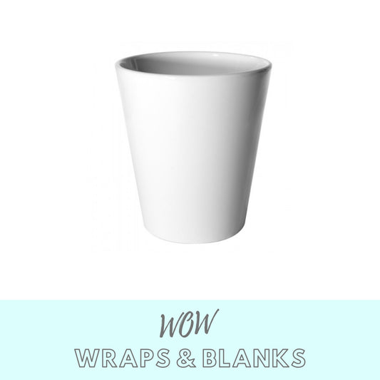 Sublimation Ceramic Plant Pot/ Accessory Pot - Wow Wraps