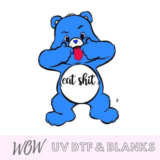 SWEAR BEAR PROFANITY UV - DTF DECAL - Wow Wraps