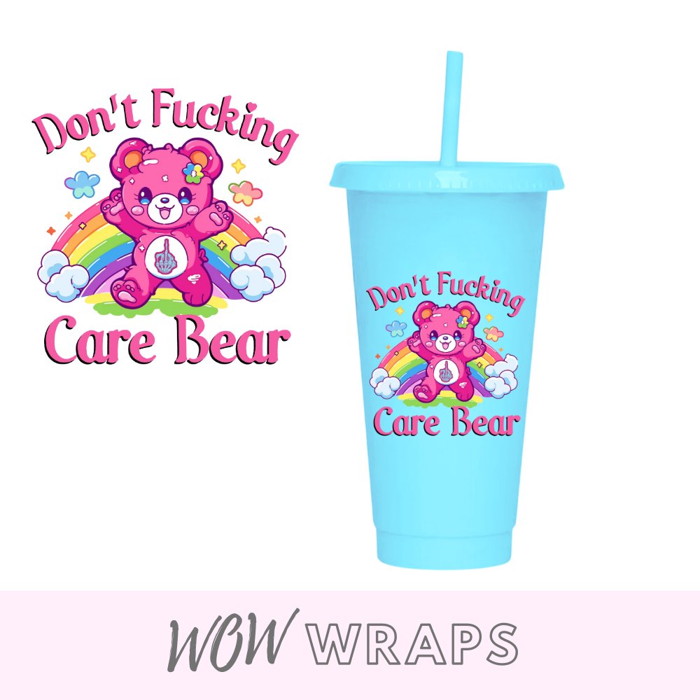 SWEAR BEAR PROFANITY UV-DTF DECAL - Wow Wraps