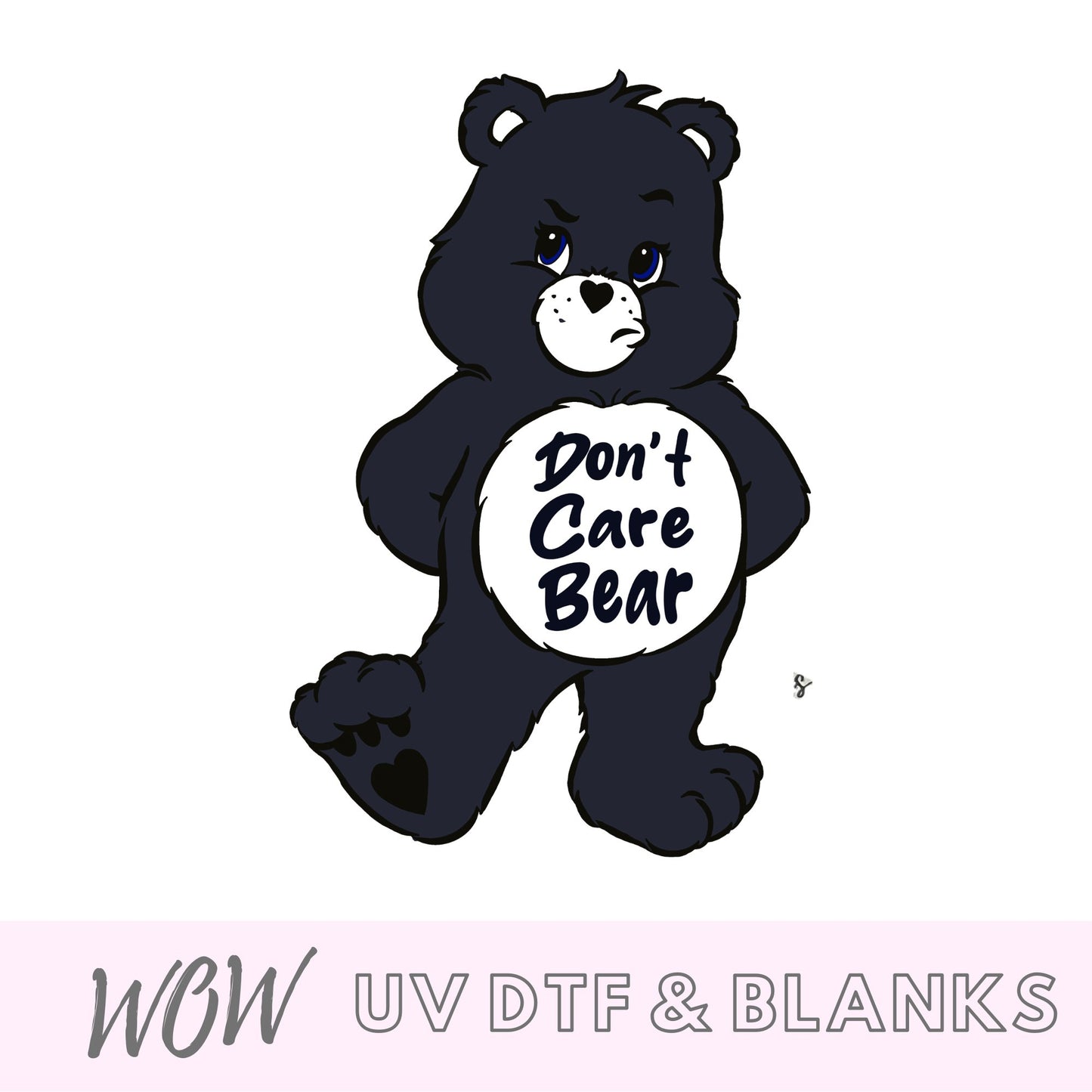 SWEAR BEAR PROFANITY UV - DTF DECAL - Wow Wraps