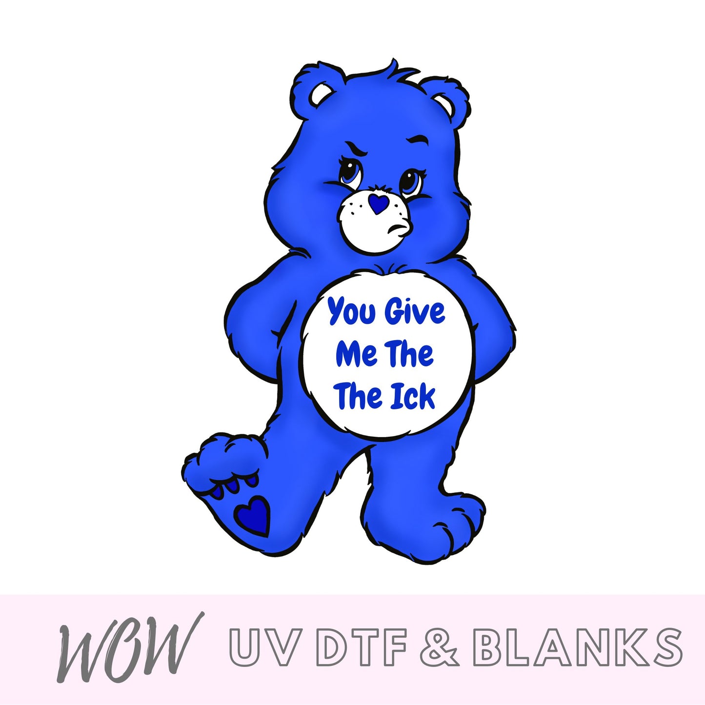 SWEAR BEAR PROFANITY UV - DTF DECAL - Wow Wraps