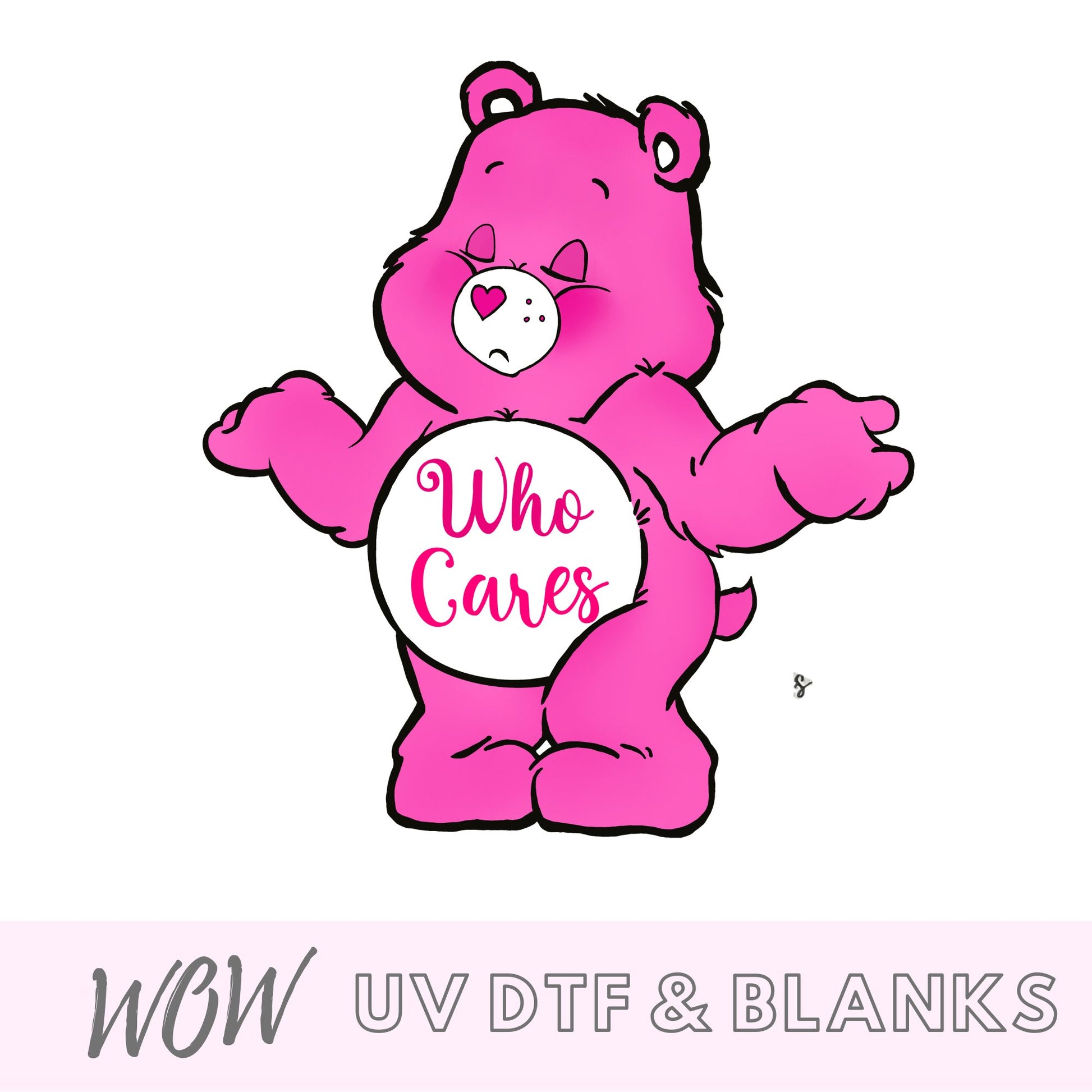 SWEAR BEAR PROFANITY UV - DTF DECAL - Wow Wraps