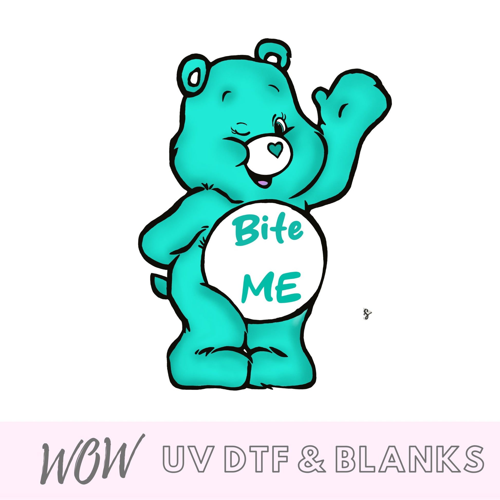 SWEAR BEAR PROFANITY UV - DTF DECAL - Wow Wraps