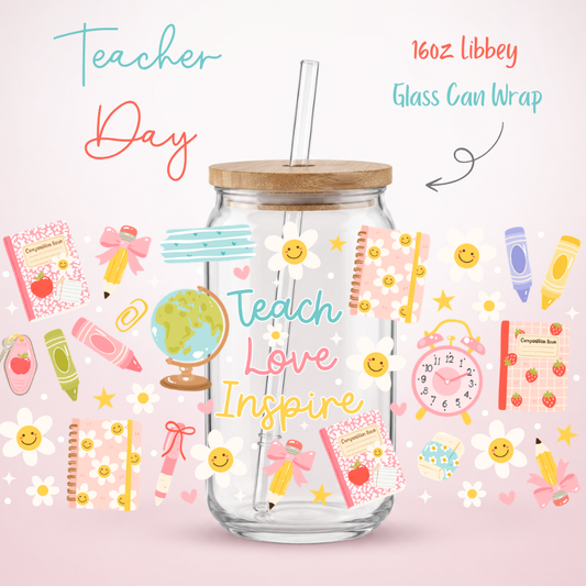 Teacher Day LIbbey UV-DTF Wrap