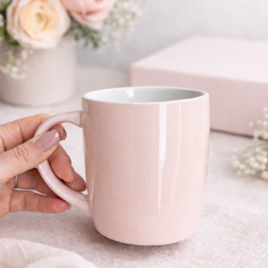 PASTEL PINK CERAMIC MUG