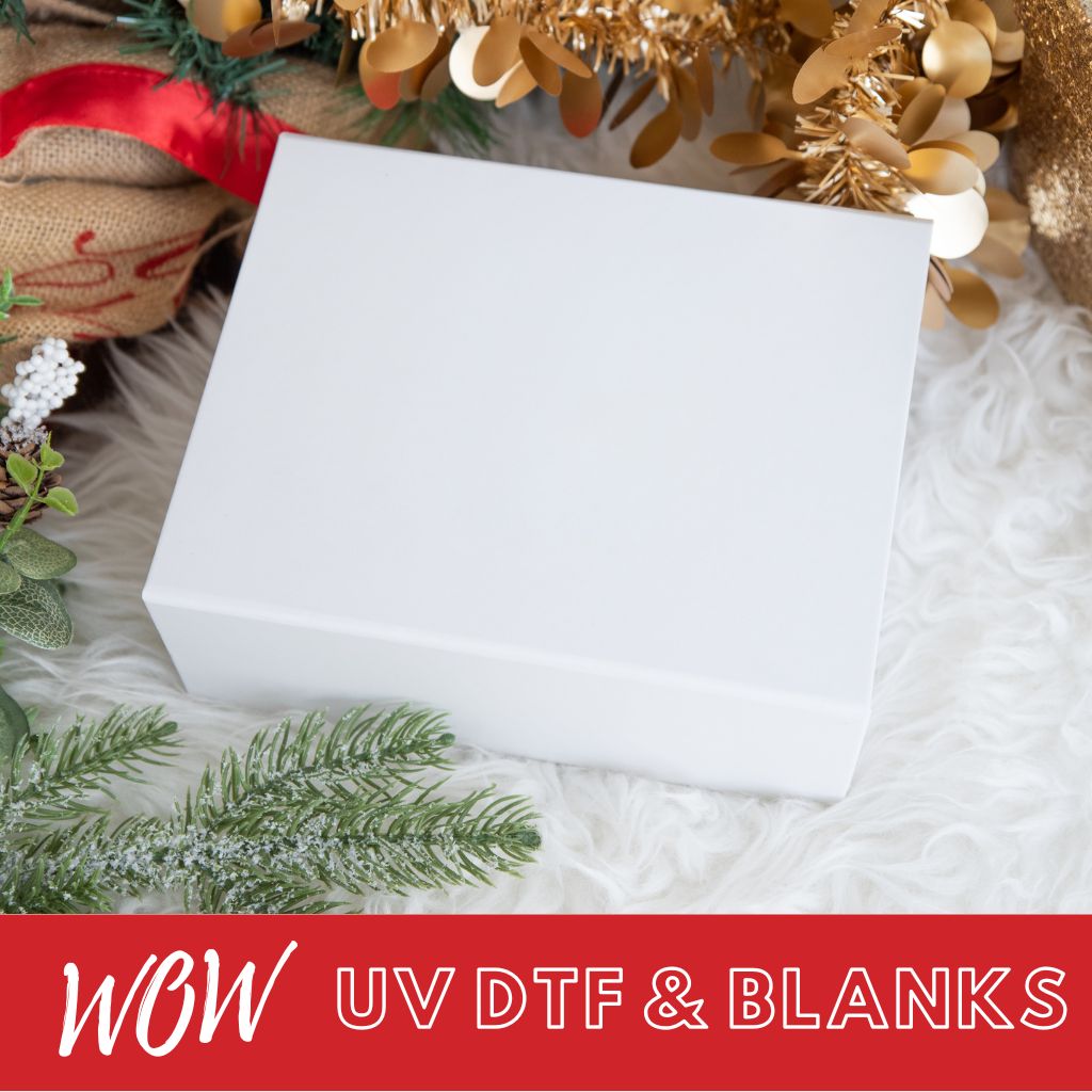 WHITE MAGNETIC GIFT BOX - DEEP - Wow Wraps