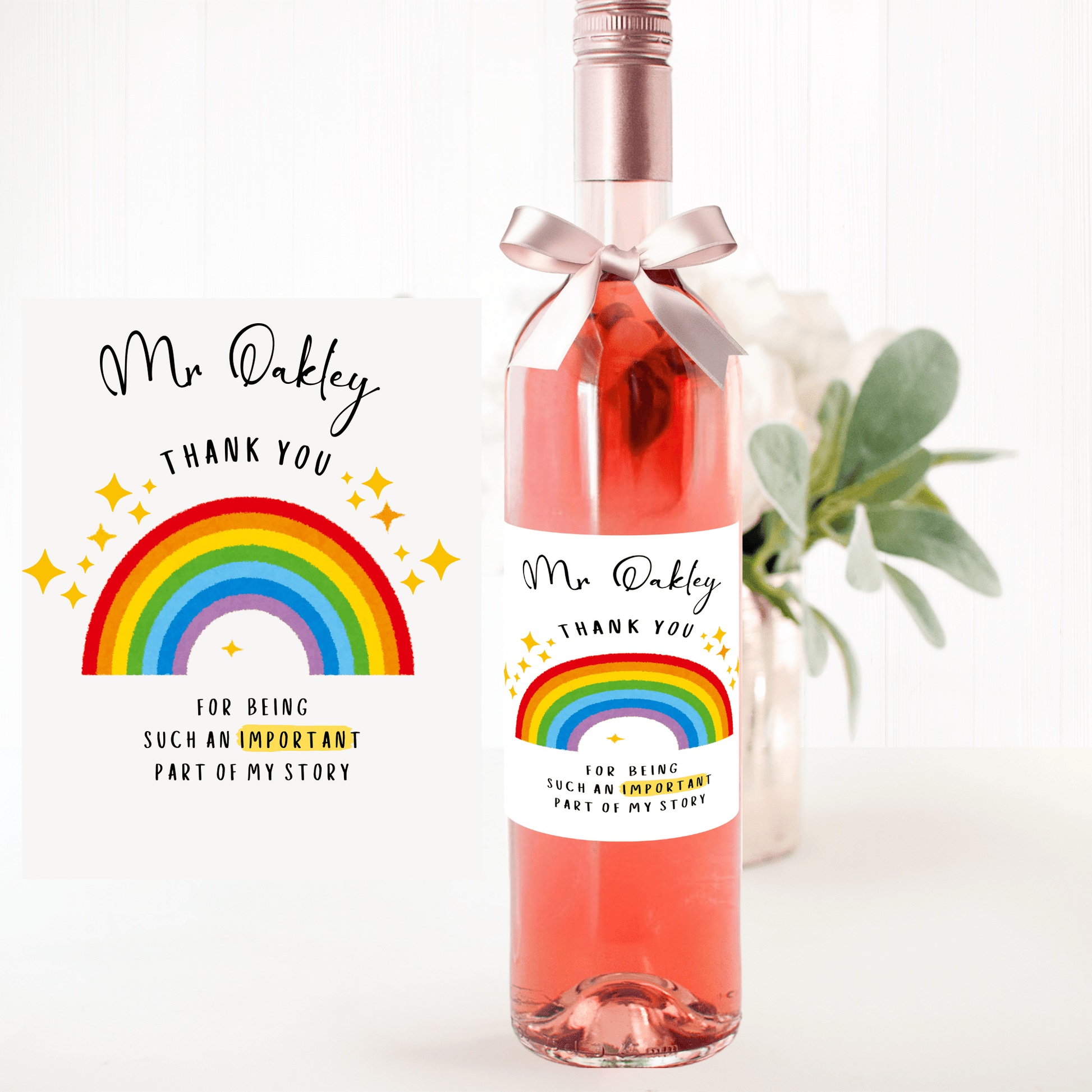 Wine Label - Important Part Of My Story - Wow Craft Blanks & Wraps