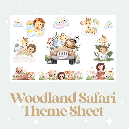 Woodland Safari Theme Sheet - Wow Wraps