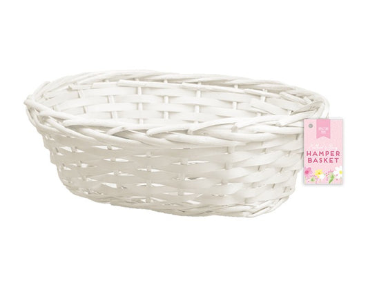 Woven Hamper Basket White - Wow Wraps