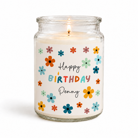 Happy Birthday Candle Label (2 Size Options)