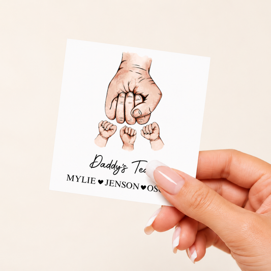 uvdtf decal fathers day daddys team fist bump