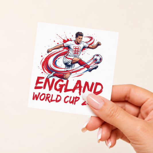 england world cup 2026 footballer uv-dtf sticker