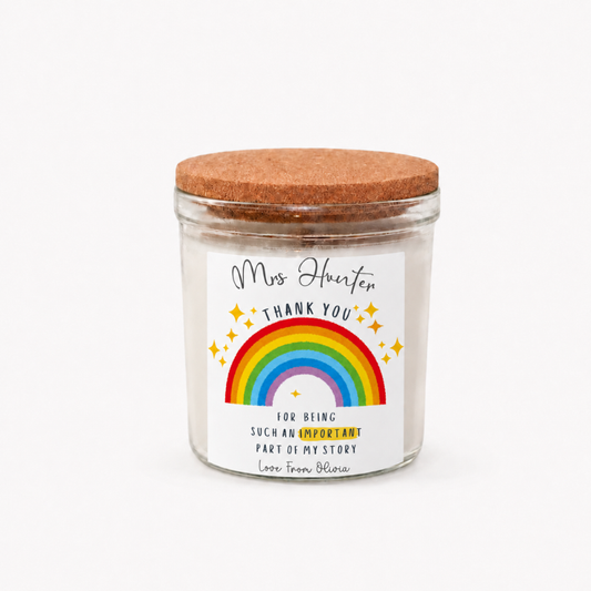 Candle Label - Thank You Teacher
