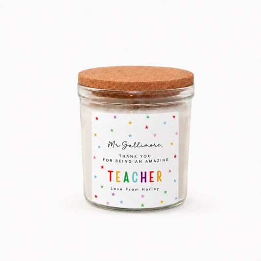 Candle Label -  Amazing Teacher